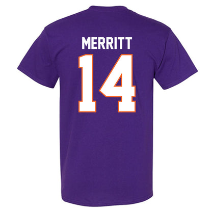 Clemson - NCAA Football : London Merritt - Classic Shersey T-Shirt-1