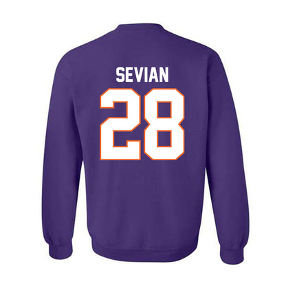 Clemson - NCAA Men's Soccer : Xander Sevian - Classic Shersey Crewneck Sweatshirt-1