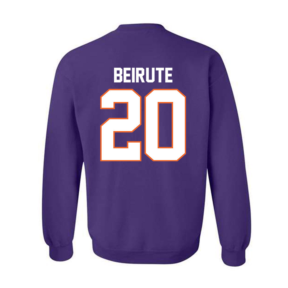 Clemson - NCAA Men's Soccer : Andres Beirute - Classic Shersey Crewneck Sweatshirt-1