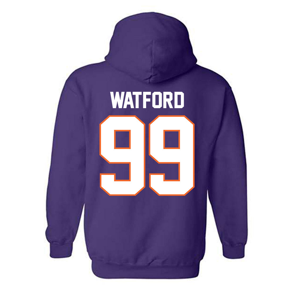 Clemson - NCAA Football : Ari Watford - Classic Shersey Hooded Sweatshirt-1