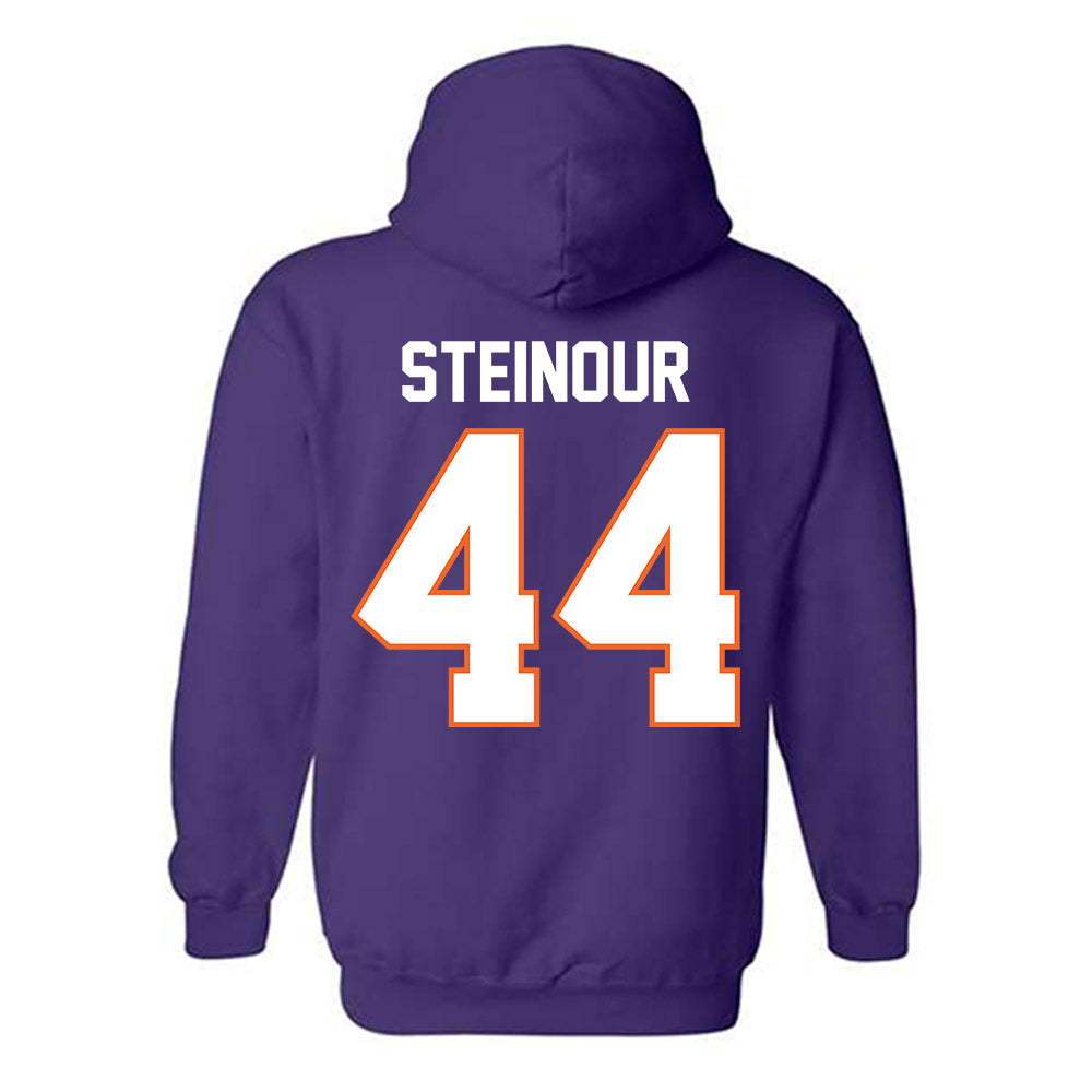 Clemson - NCAA Men's Basketball : Trent Steinour - Classic Shersey Hooded Sweatshirt-1