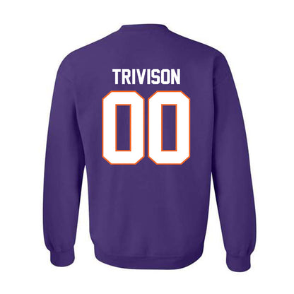 Clemson - NCAA Baseball : Ethan Trivison - Classic Shersey Crewneck Sweatshirt-1