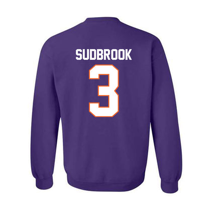 Clemson - NCAA Baseball : Troy Sudbrook - Classic Shersey Crewneck Sweatshirt-1
