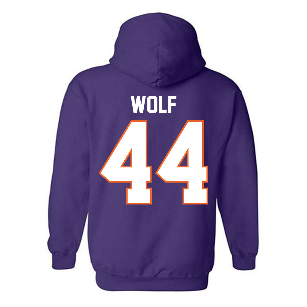 Clemson - NCAA Football : Jack Wolf - Classic Shersey Hooded Sweatshirt-1