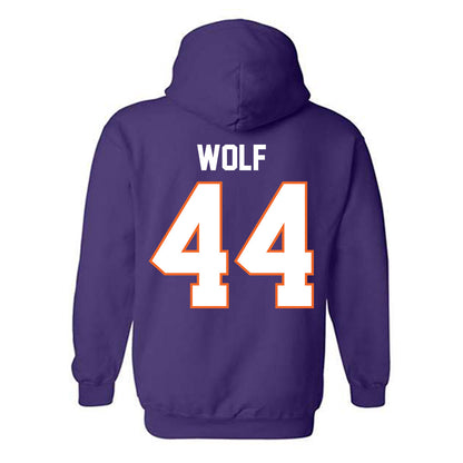 Clemson - NCAA Football : Jack Wolf - Classic Shersey Hooded Sweatshirt-1