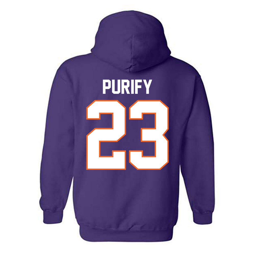 Clemson - NCAA Baseball : Jarren Purify - Classic Shersey Hooded Sweatshirt-1
