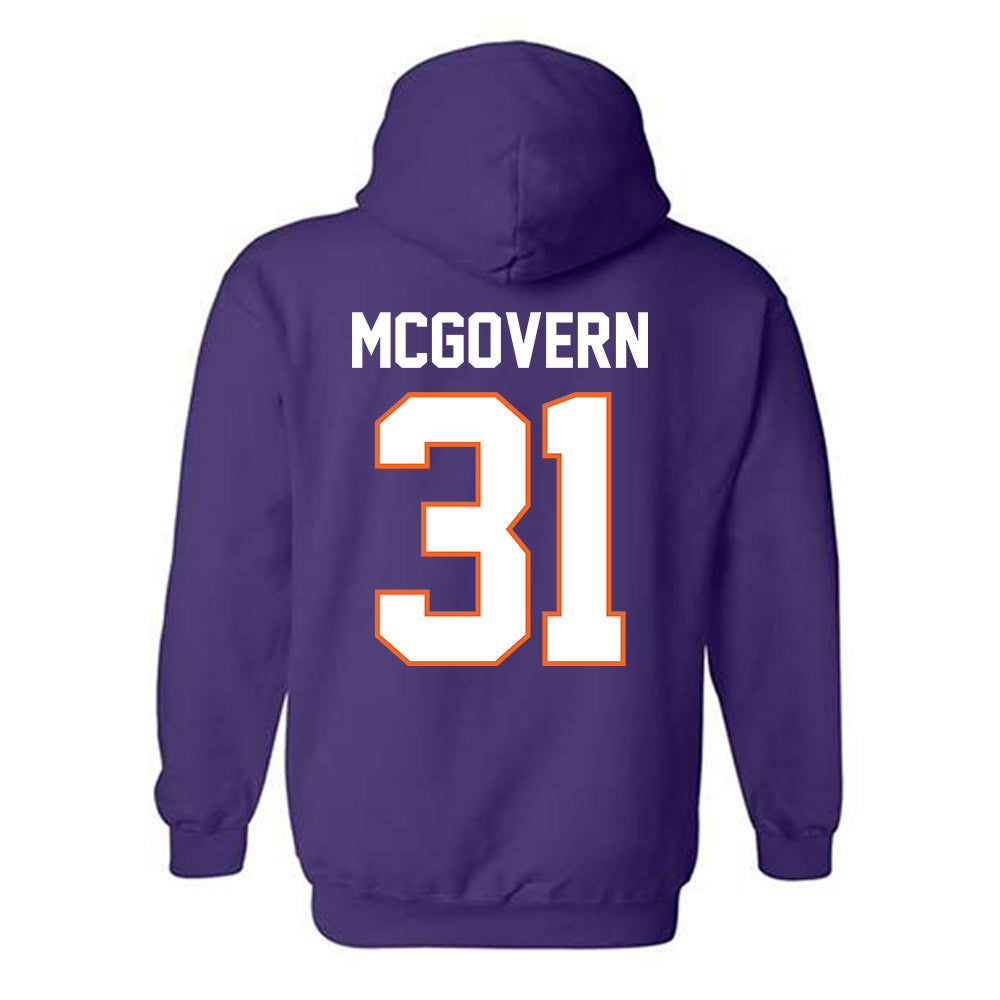 Clemson - NCAA Baseball : Jacob McGovern - Classic Shersey Hooded Sweatshirt-1