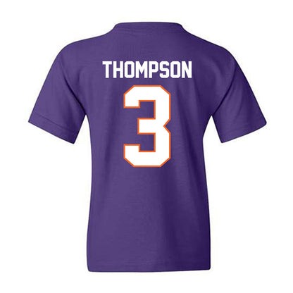 Clemson - NCAA Men's Basketball : Chase Thompson - Classic Shersey Youth T-Shirt-1