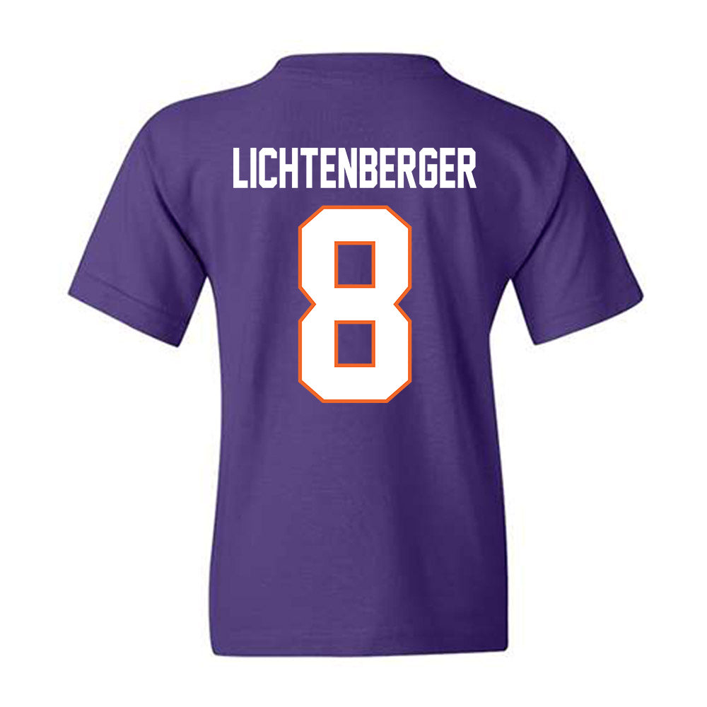 Clemson - NCAA Baseball : Tyler Lichtenberger - Classic Shersey Youth T-Shirt-1