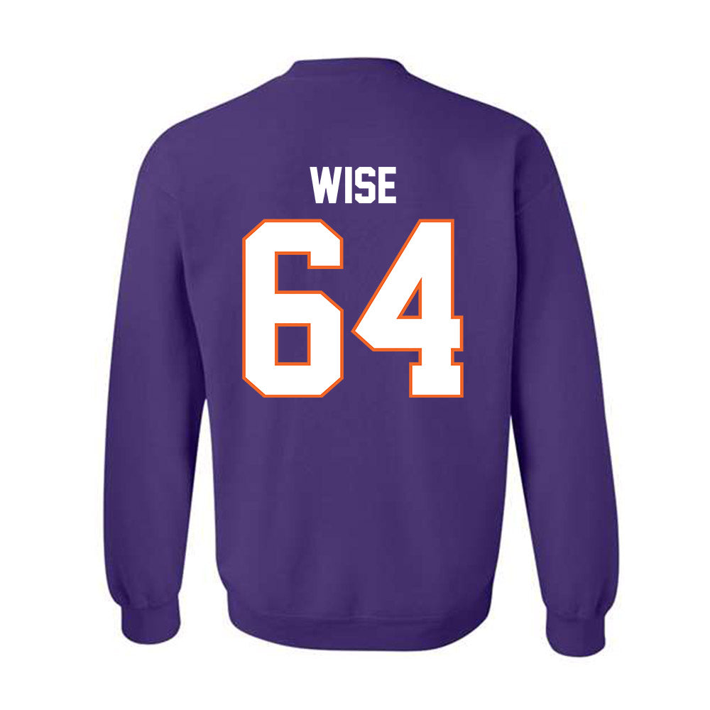 Clemson - NCAA Football : Grant Wise - Classic Shersey Crewneck Sweatshirt-1