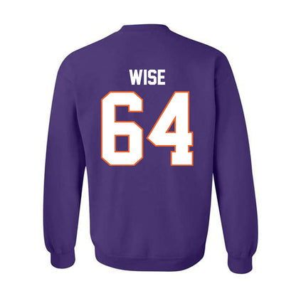 Clemson - NCAA Football : Grant Wise - Classic Shersey Crewneck Sweatshirt-1