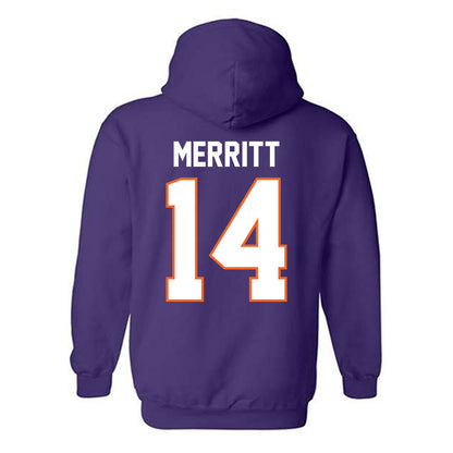 Clemson - NCAA Football : London Merritt - Classic Shersey Hooded Sweatshirt-1