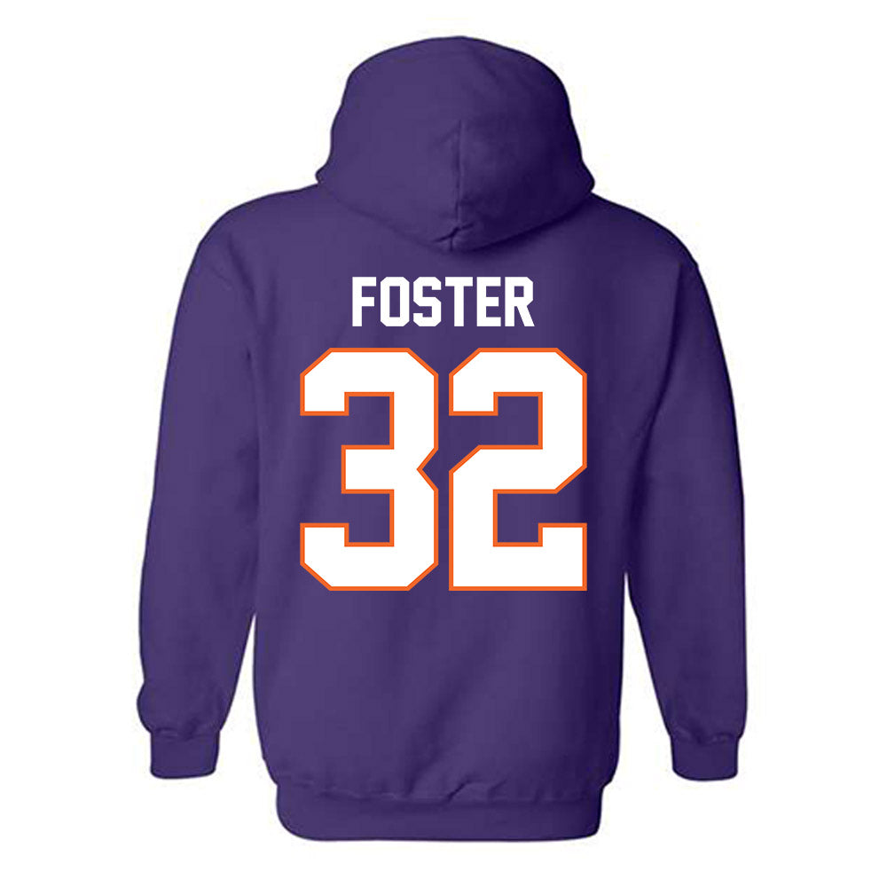 Clemson - NCAA Football : Michael Foster - Classic Shersey Hooded Sweatshirt-1