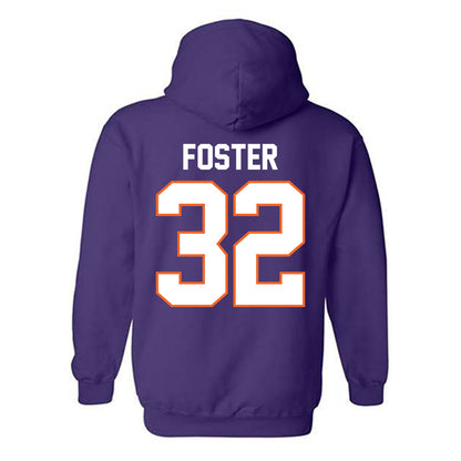 Clemson - NCAA Football : Michael Foster - Classic Shersey Hooded Sweatshirt-1
