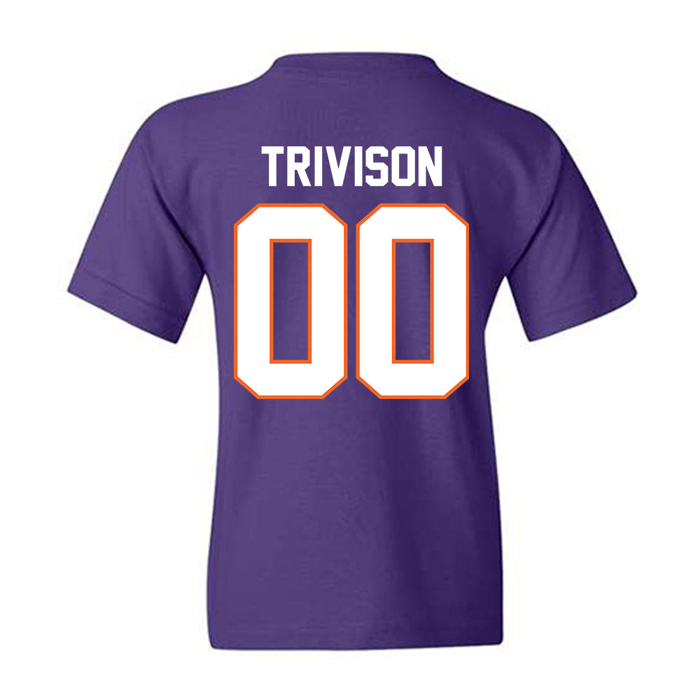 Clemson - NCAA Baseball : Ethan Trivison - Classic Shersey Youth T-Shirt-1