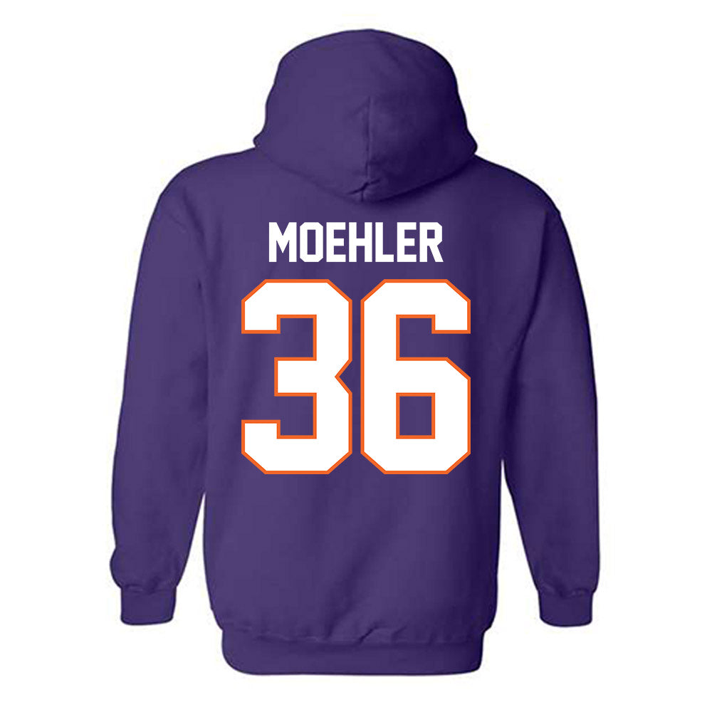 Clemson - NCAA Baseball : Dane Moehler - Classic Shersey Hooded Sweatshirt-1