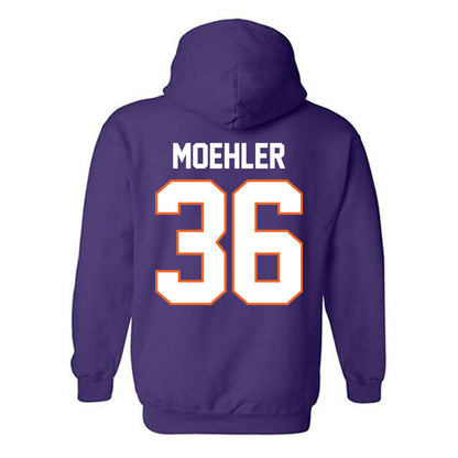 Clemson - NCAA Baseball : Dane Moehler - Classic Shersey Hooded Sweatshirt-1
