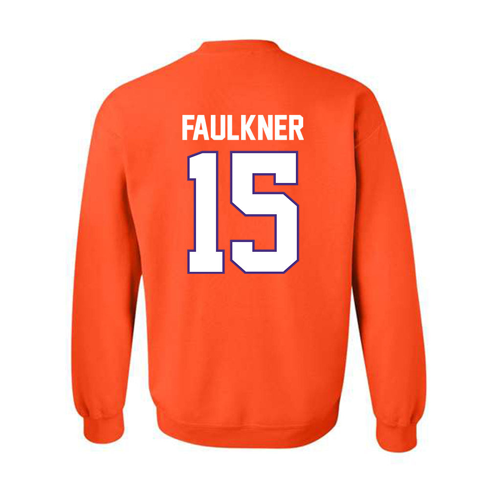 Clemson - NCAA Men's Basketball : Dylan Faulkner - Classic Shersey Crewneck Sweatshirt-1