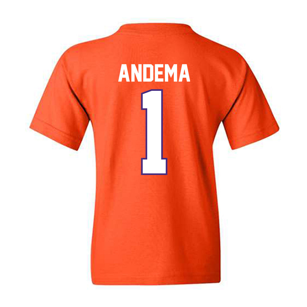 Clemson - NCAA Men's Soccer : Joseph Andema - Classic Shersey Youth T-Shirt-1