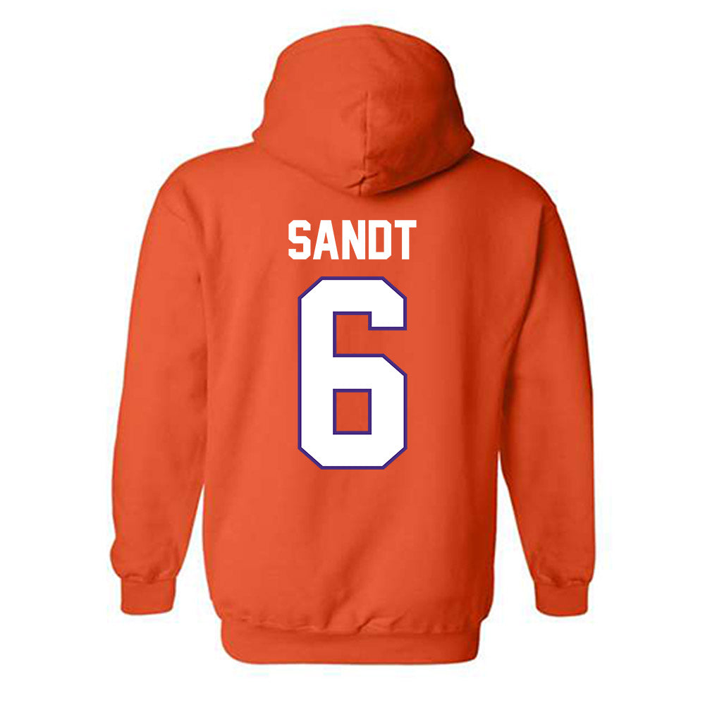 Clemson - NCAA Women's Volleyball : Katherine Sandt - Classic Shersey Hooded Sweatshirt-1
