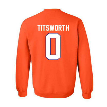 Clemson - NCAA Baseball : Drew Titsworth - Classic Shersey Crewneck Sweatshirt-1