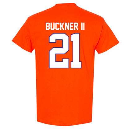 Clemson - NCAA Men's Basketball : Ace Buckner II - Classic Shersey T-Shirt-1