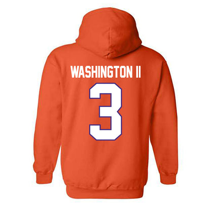 Clemson - NCAA Football : Elliot Washington II - Classic Shersey Hooded Sweatshirt-1