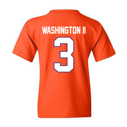 Clemson - NCAA Football : Elliot Washington II - Classic Shersey Youth T-Shirt-1
