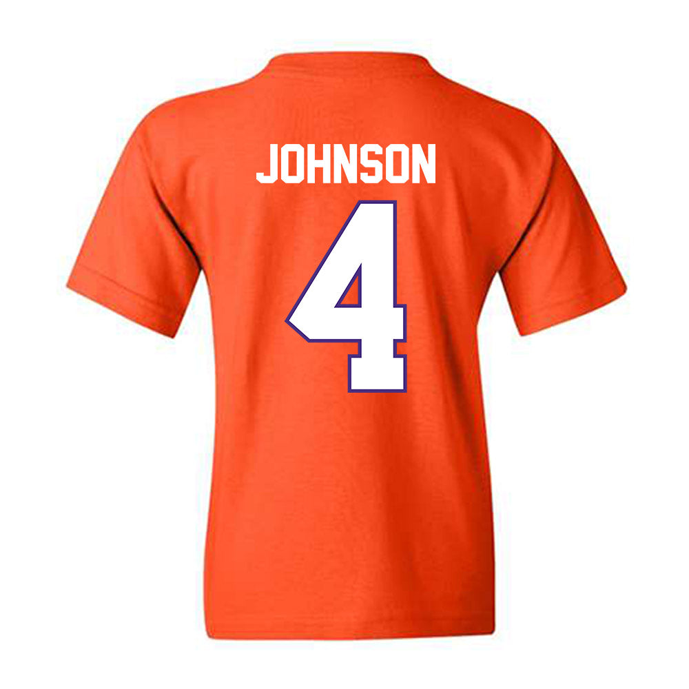Clemson - NCAA Men's Basketball : Efrem Johnson - Classic Shersey Youth T-Shirt-1