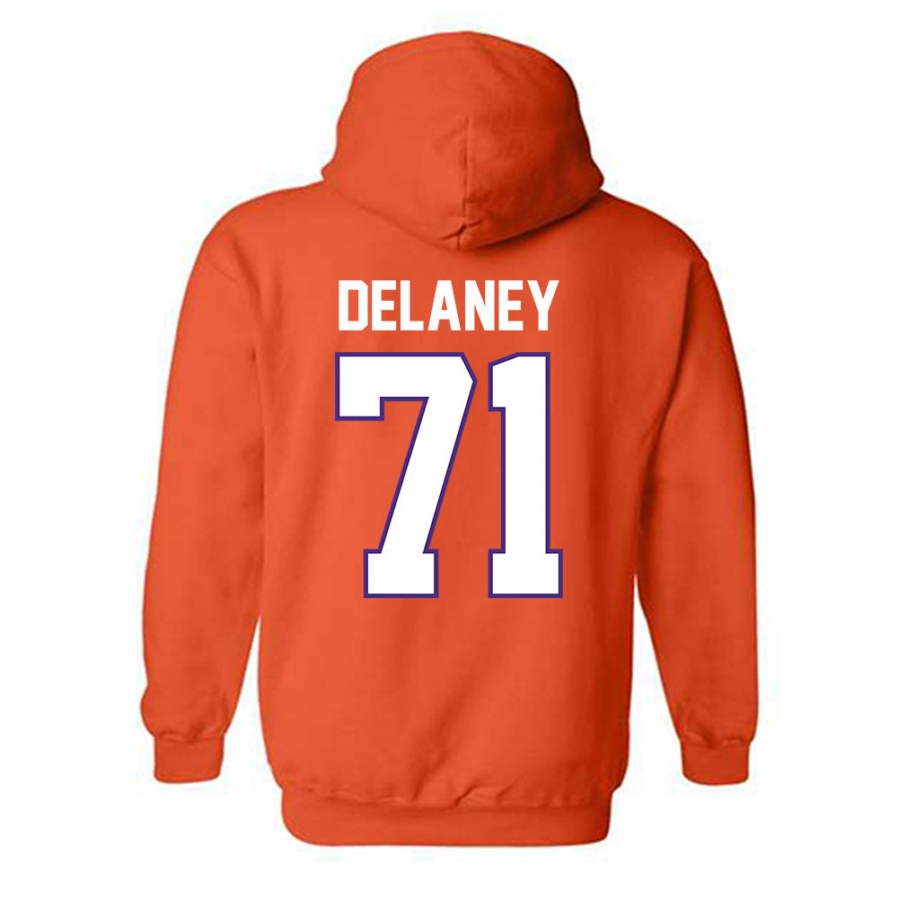 Clemson - NCAA Football : Leo Delaney - Classic Shersey Hooded Sweatshirt-1