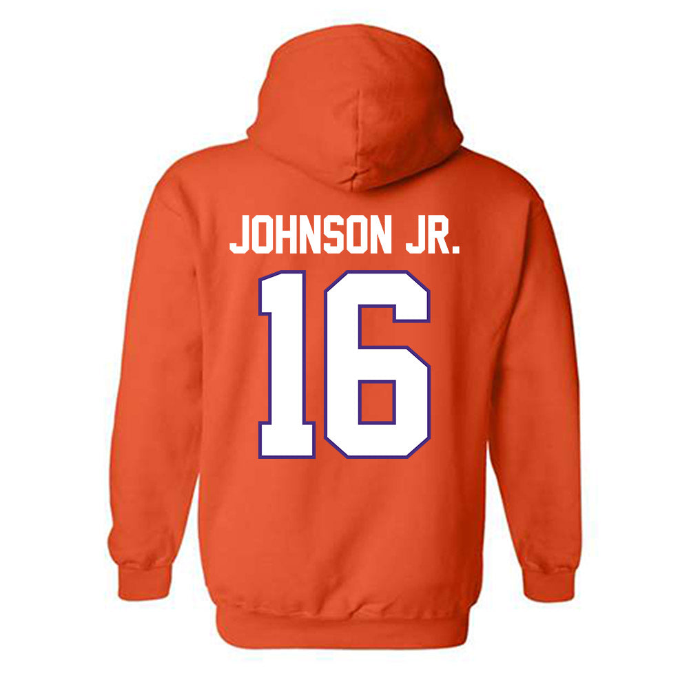 Clemson - NCAA Football : Chris Johnson Jr. - Classic Shersey Hooded Sweatshirt-1