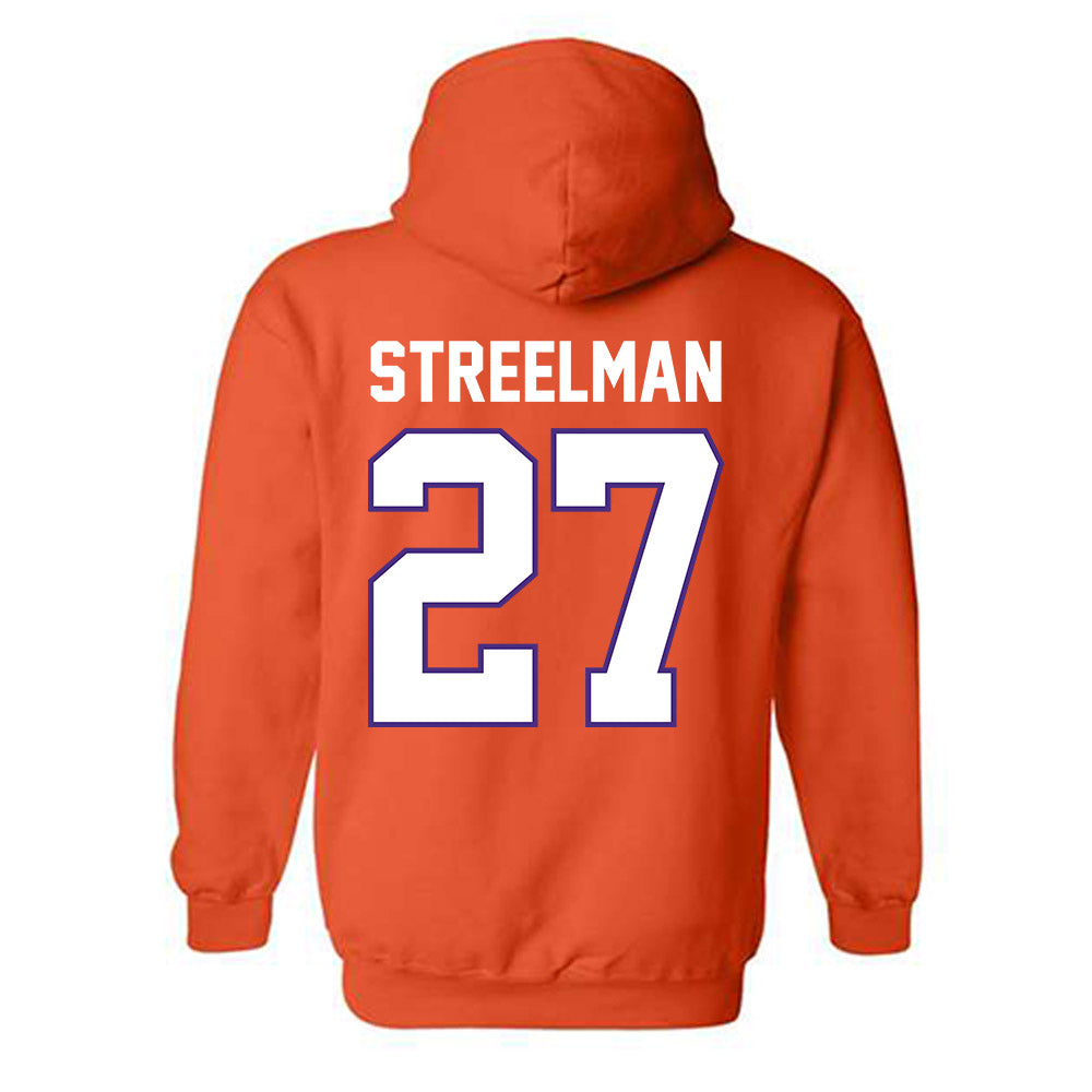 Clemson - NCAA Men's Soccer : Seamus Streelman - Classic Shersey Hooded Sweatshirt-1