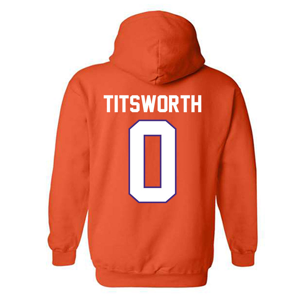 Clemson - NCAA Baseball : Drew Titsworth - Classic Shersey Hooded Sweatshirt-1