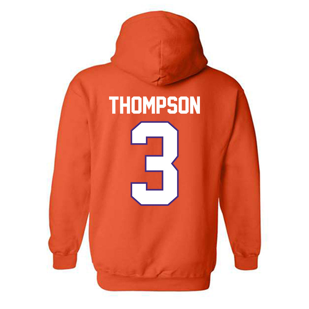 Clemson - NCAA Men's Basketball : Chase Thompson - Classic Shersey Hooded Sweatshirt-1