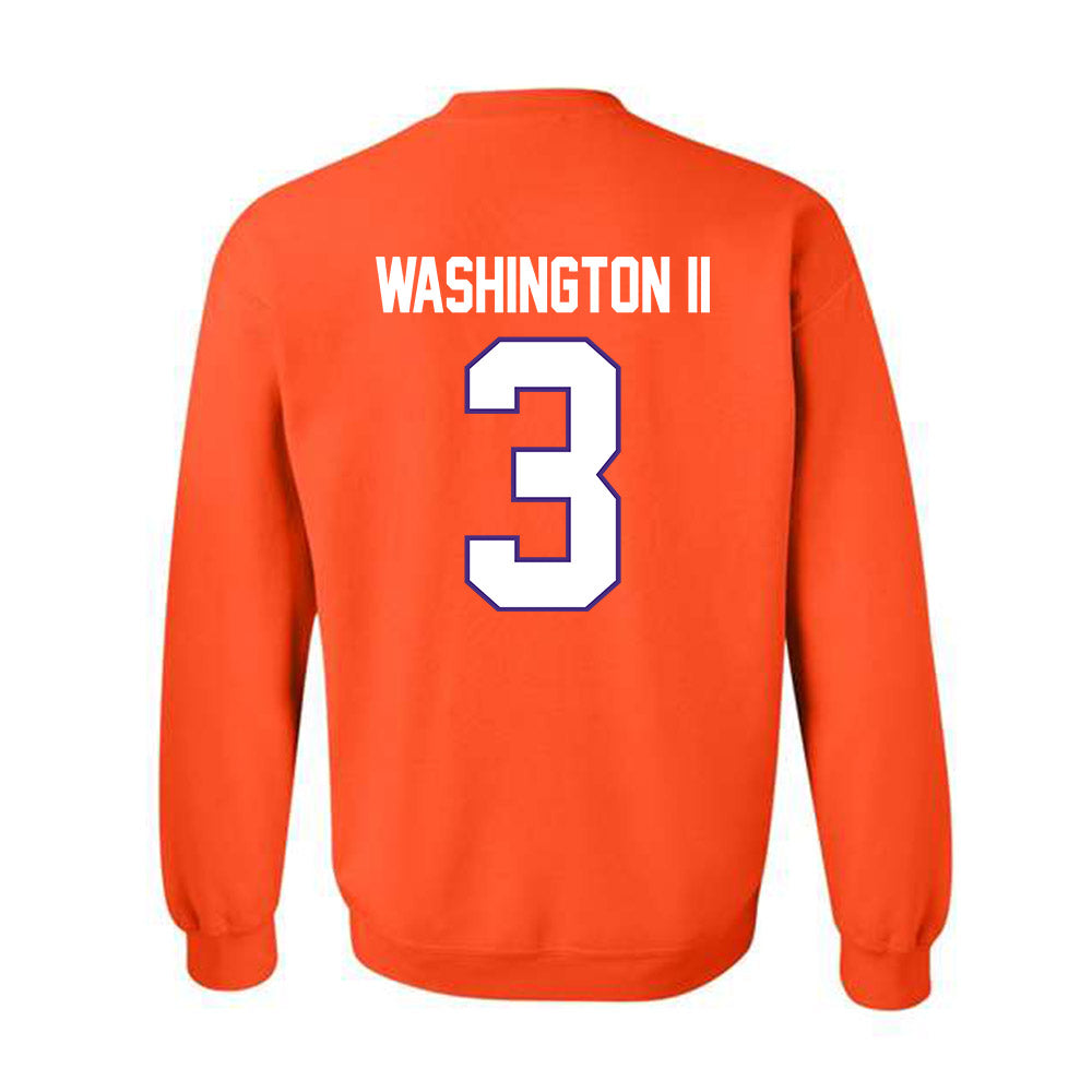 Clemson - NCAA Football : Elliot Washington II - Classic Shersey Crewneck Sweatshirt-1