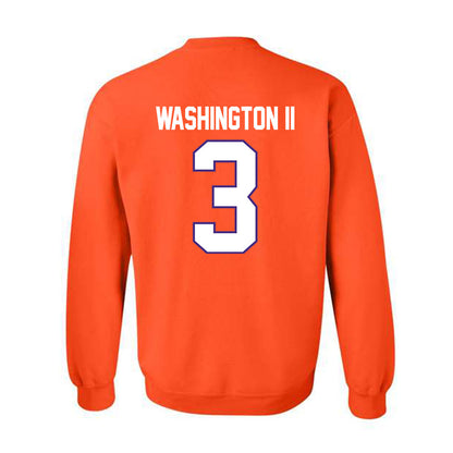 Clemson - NCAA Football : Elliot Washington II - Classic Shersey Crewneck Sweatshirt-1