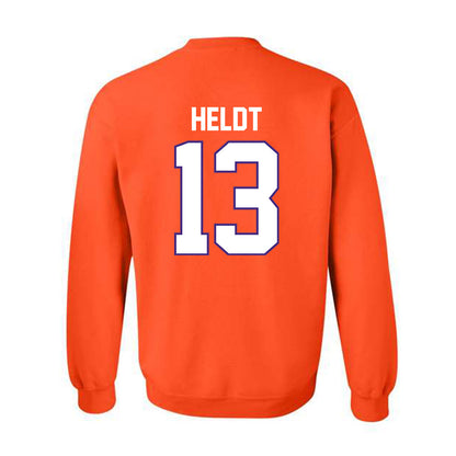Clemson - NCAA Football : Will Heldt - Classic Shersey Crewneck Sweatshirt-1