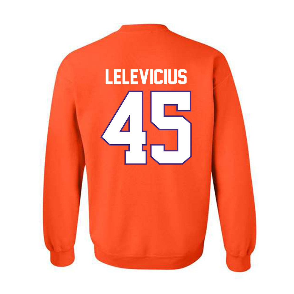 Clemson - NCAA Men's Basketball : Liutauras Lelevicius - Classic Shersey Crewneck Sweatshirt-1