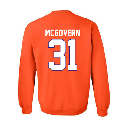 Clemson - NCAA Baseball : Jacob McGovern - Classic Shersey Crewneck Sweatshirt-1