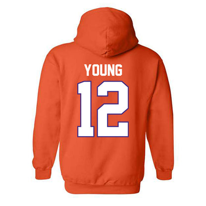 Clemson - NCAA Football : Shavar Young - Classic Shersey Hooded Sweatshirt-1