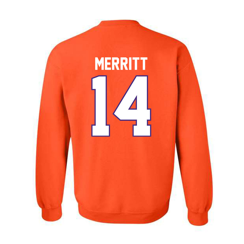 Clemson - NCAA Football : London Merritt - Classic Shersey Crewneck Sweatshirt-1