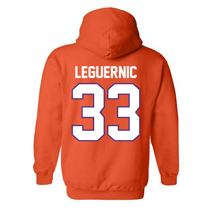Clemson - NCAA Baseball : Justin LeGuernic - Classic Shersey Hooded Sweatshirt-1