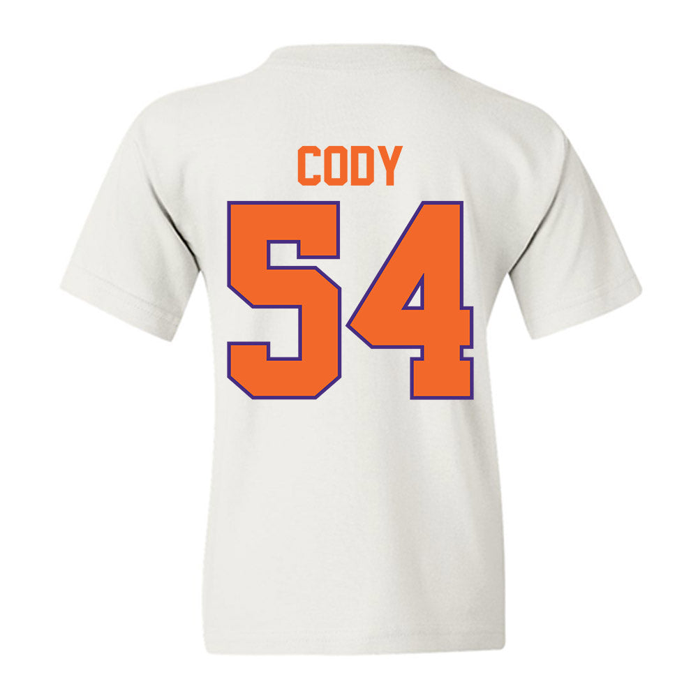 Clemson - NCAA Football : Kam Cody - Classic Shersey Youth T-Shirt-1