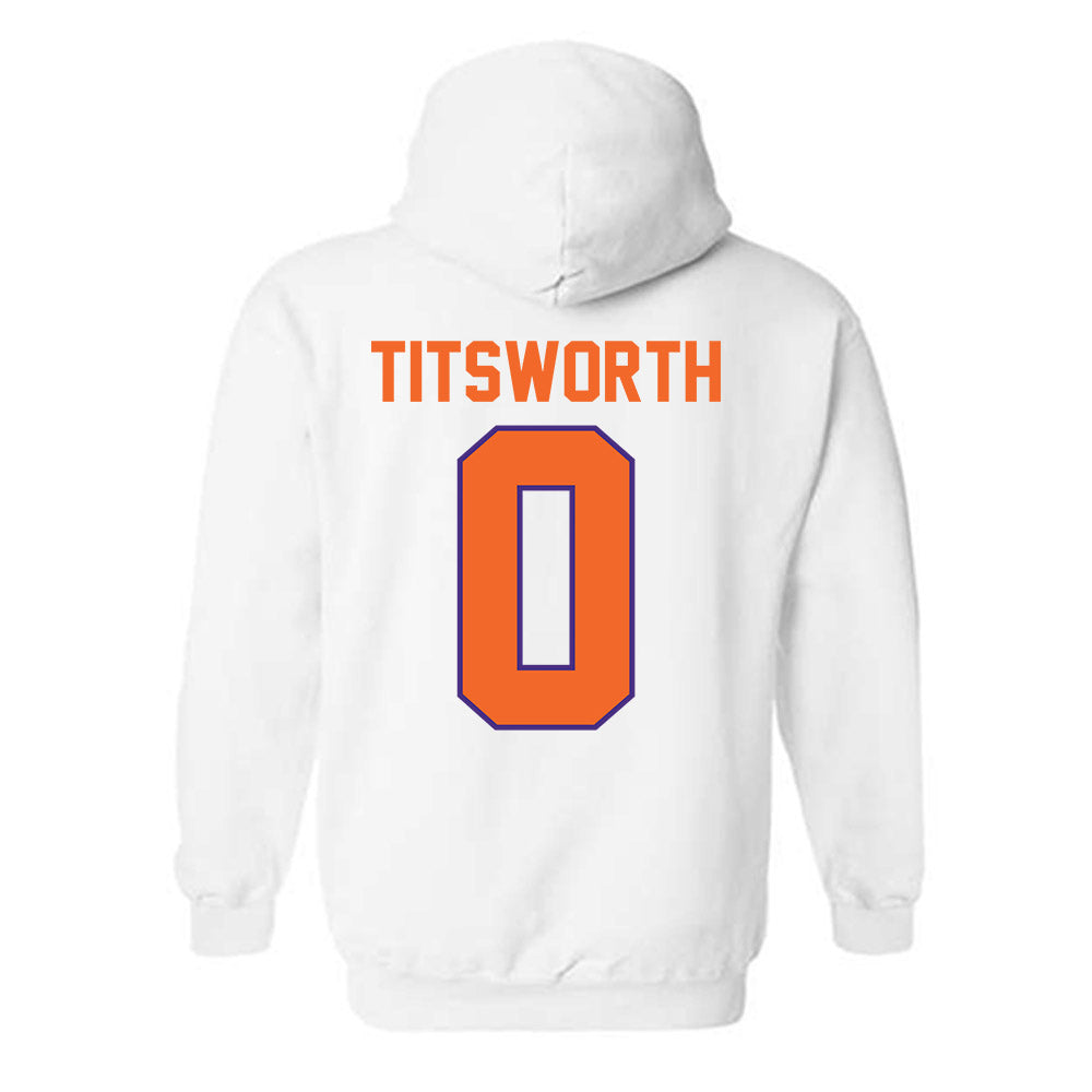 Clemson - NCAA Baseball : Drew Titsworth - Classic Shersey Hooded Sweatshirt-1