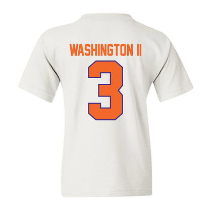 Clemson - NCAA Football : Elliot Washington II - Classic Shersey Youth T-Shirt-1