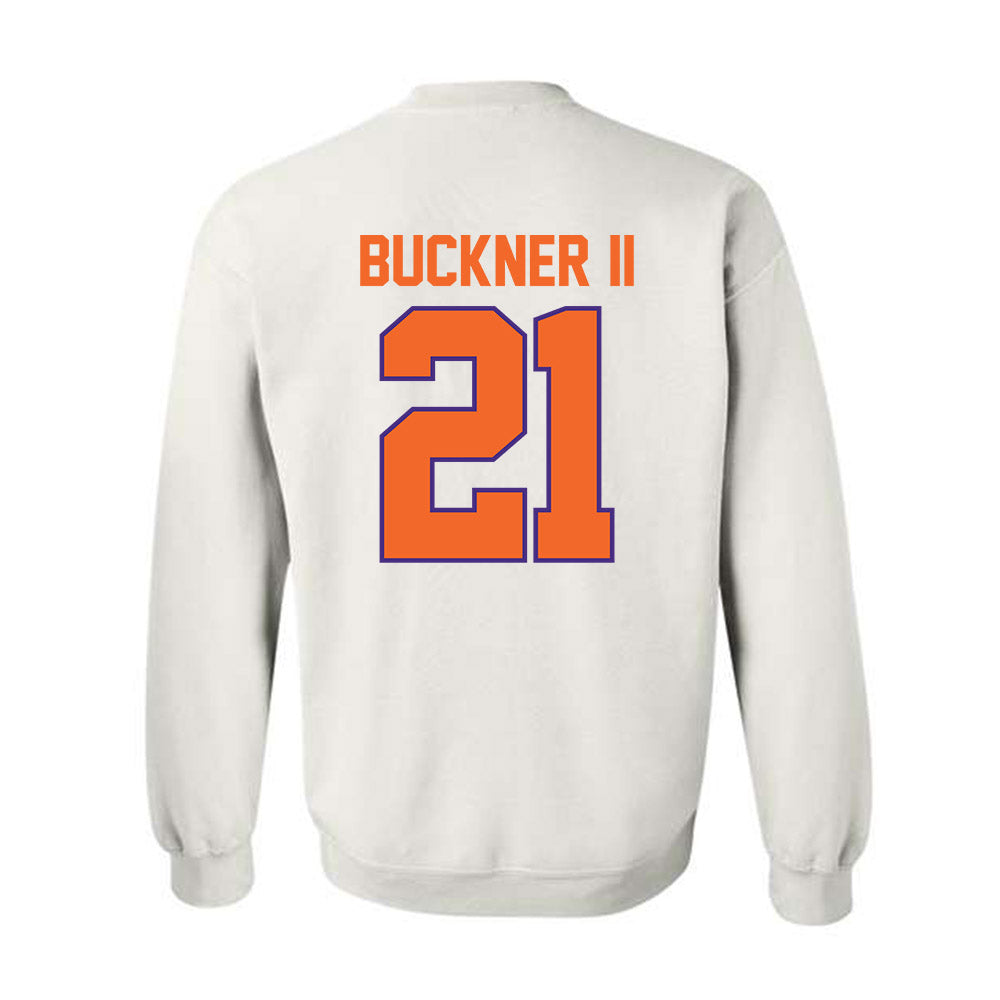 Clemson - NCAA Men's Basketball : Ace Buckner II - Classic Shersey Crewneck Sweatshirt-1