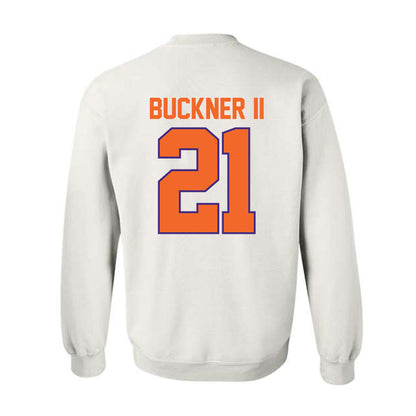 Clemson - NCAA Men's Basketball : Ace Buckner II - Classic Shersey Crewneck Sweatshirt-1