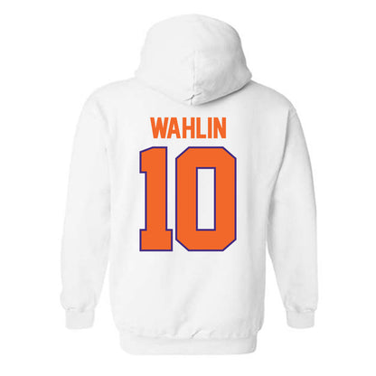 Clemson - NCAA Men's Basketball : Jake Wahlin - Classic Shersey Hooded Sweatshirt-1