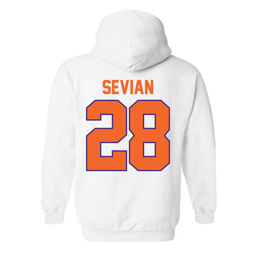 Clemson - NCAA Men's Soccer : Xander Sevian - Classic Shersey Hooded Sweatshirt-1