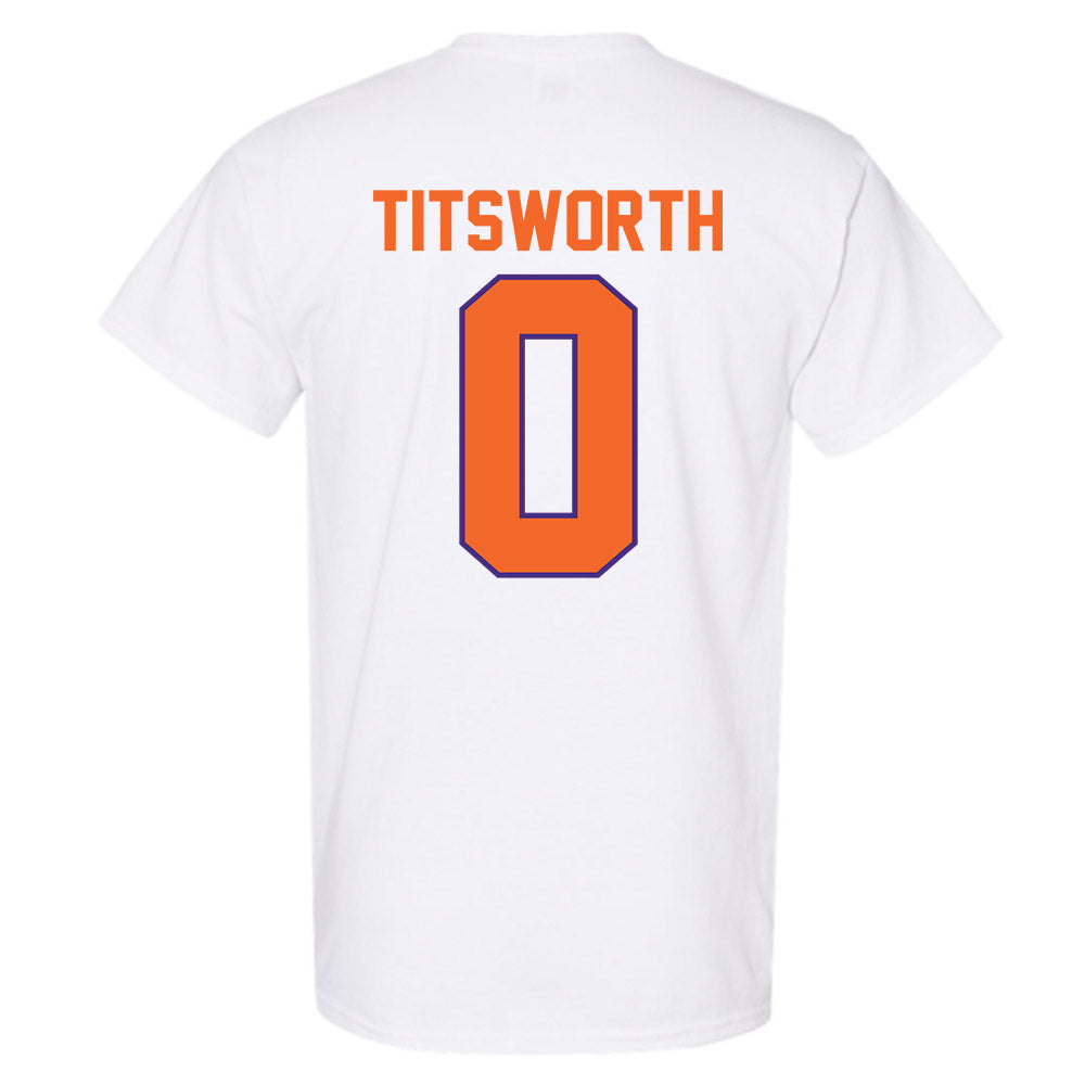 Clemson - NCAA Baseball : Drew Titsworth - Classic Shersey T-Shirt-1